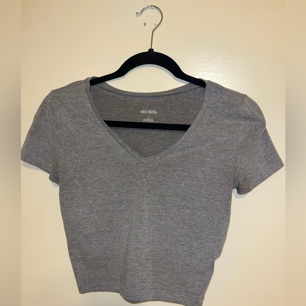 Tight V neck top